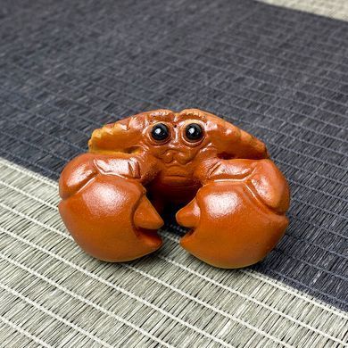Чайная Фигурка "Краб" исинская глина 6,5х4х4
