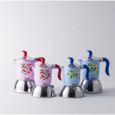 Гейзерная кофеварка Bialetti Fiammetta Induction Cherries на 2 чашки (100 мл)
