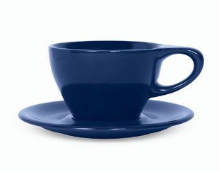 Чашка с блюдцем notNeutral Lino Indigo 240 мл
