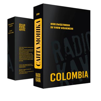 Кава Radiokava Colombia Santa Monica в зернах - 250 г (еспресо)