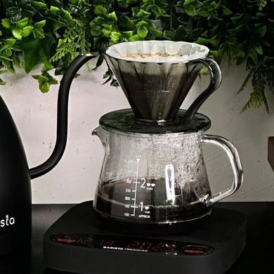 Пуровер CAFEC Tritan Flower Dripper Cup1 Black