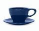 Чашка с блюдцем notNeutral Lino Indigo 240 мл