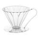 Пуровер CAFEC пластиковий Flower Dripper Cup4 Прозорий
