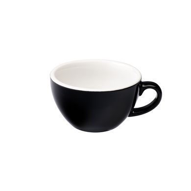 Чашка с блюдцем для капучино Loveramics Egg 200 мл Black