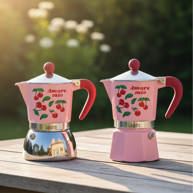 Гейзерная кофеварка Bialetti Fiammetta Induction Cherries на 4 чашки (150 мл)
