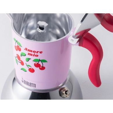 Гейзерная кофеварка Bialetti Fiammetta Induction Cherries на 4 чашки (150 мл)