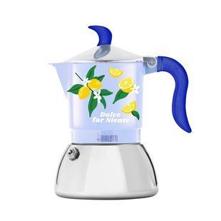 Гейзерна кавоварка Bialetti Fiammetta Induction Lemons на 2 чашки (100 мл)