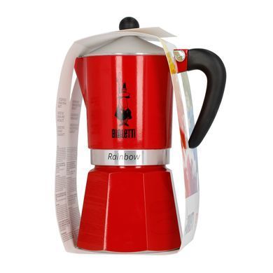 Гейзерная кофеварка Bialetti Rainbow Red 6 чашек (270 мл)