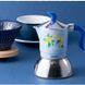 Гейзерная кофеварка Bialetti Fiammetta Induction Lemons на 2 чашки (100 мл)