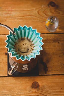 Пуровер воронка порцелянова ORIGAMI dripper M Turquoise