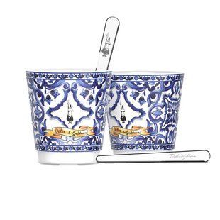 Набор чашек Bialetti х D&G Mediterranean Blue 70 мл 2 штук