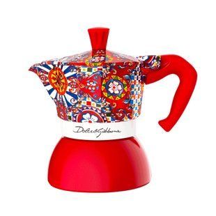 Гейзерна кавоварка Bialetti х Dolce&Gabbana Carretto Siciliano Moka Induction на 2 чашки (90 мл)