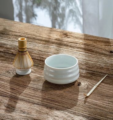 Набір для приготування чаю Матча подарунковий білий 500 мл