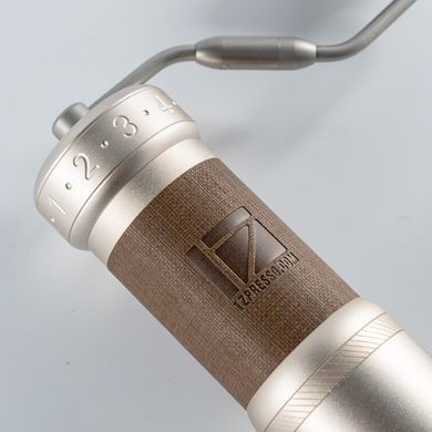 1Zpresso K-Ultra Silver Brown кофемолка ручная