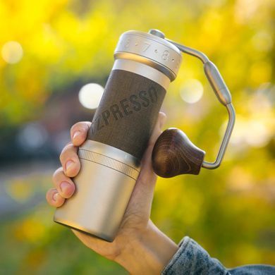 1Zpresso K-Ultra Silver Brown кофемолка ручная
