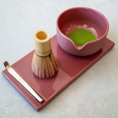 Подарочный набор для приготовления чая Матча Fellow Matcha Set Розовый