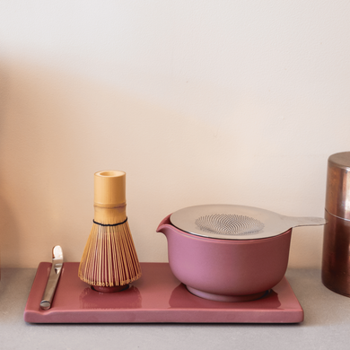 Подарочный набор для приготовления чая Матча Fellow Matcha Set Розовый