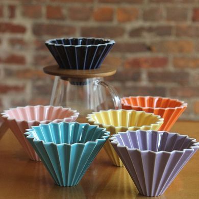 Пуровер воронка порцелянова ORIGAMI dripper M Turquoise