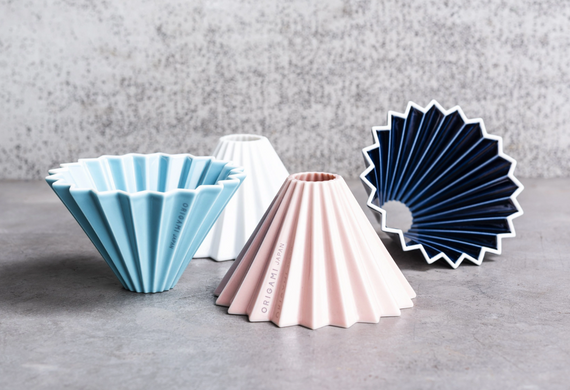 Пуровер воронка порцелянова ORIGAMI dripper M Turquoise
