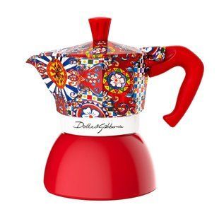 Гейзерна кавоварка Bialetti х Dolce&Gabbana Carretto Siciliano Moka Induction на 4 чашки (190 мл)