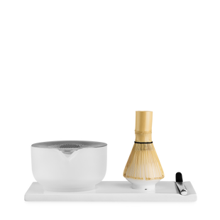 Подарочный набор для приготовления чая Матча Fellow Matcha Set Прозрачный белый