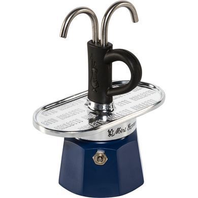 Гейзерная кофеварка Bialetti Mini Express Joyful Christmas 90 мл. + 2 чашки
