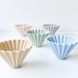 Пуровер воронка фарфоровая ORIGAMI dripper M Matt Green