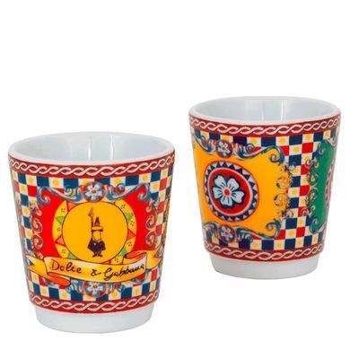 Подарочный набор Bialetti х D&G Moka Express Sicilian Cart на 2 чашки (90 мл)