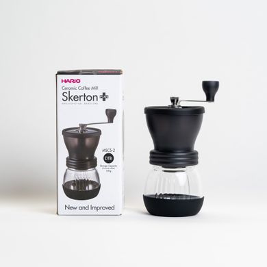 Ручна кавомолка Hario Ceramic Coffee Mill Skerton + PLUS MSCS-2DTB