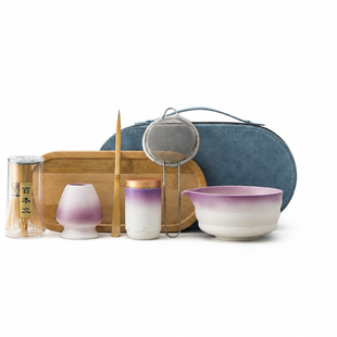 Набір для приготування чаю Матча подарунковий Matcha Case Kit Violet