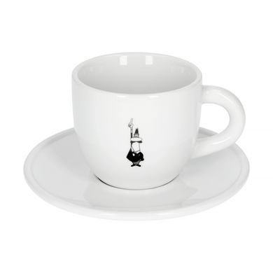 Чашка з блюдцей для капучіно Bialetti 240 мл