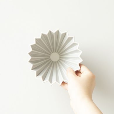 Пуровер воронка фарфоровая ORIGAMI dripper M Matt Grey