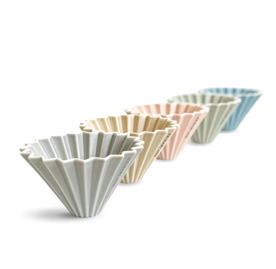 Пуровер воронка фарфоровая ORIGAMI dripper M Matt Grey