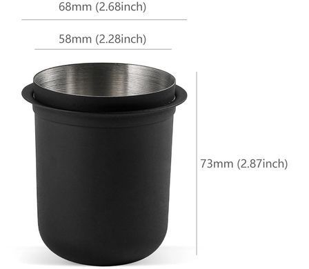 Дозуюча чаша MHW-3Bomber для кави 58 mm Чорна