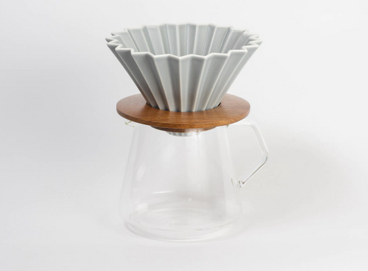 Пуровер воронка фарфоровая ORIGAMI dripper M Matt Grey