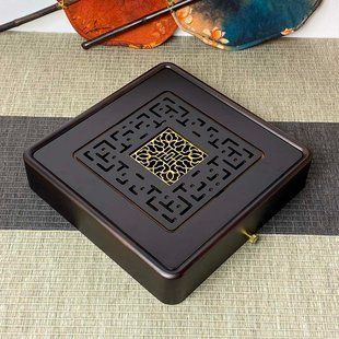 Бамбуковая Чабань Венге для Чайной Церемонии 27х27х6 см