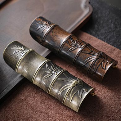 Чахэ металлическое "Золотая Цикада на Бамбуке №2"