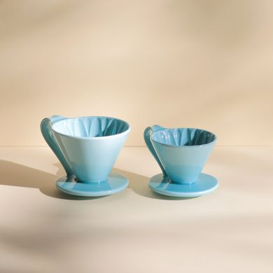 Пуровер CAFEC Arita Ware Flower Dripper Cup1 Blue