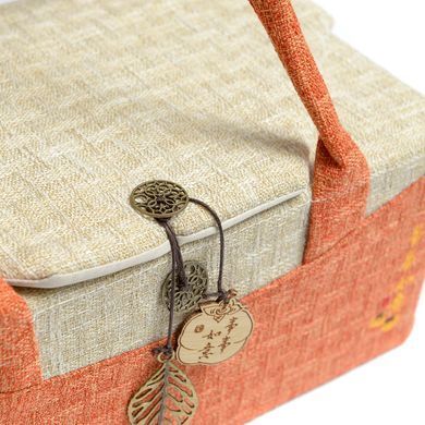 Сумка для чайного Посуду "Хурма" 28х16х11,5 №2 (6 відділень)