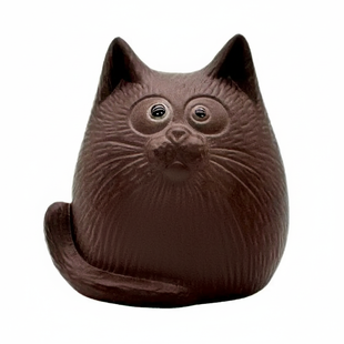 Фигурка для Чайной Церемонии "Кот" исинская глина