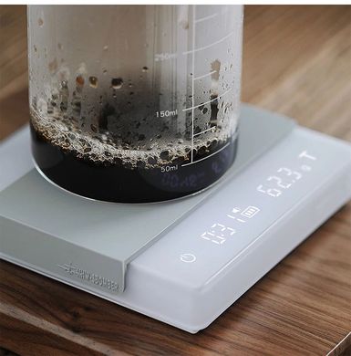 Весы для кофе MHW-3BOMBER Cube Coffee Scale 2.0 белые