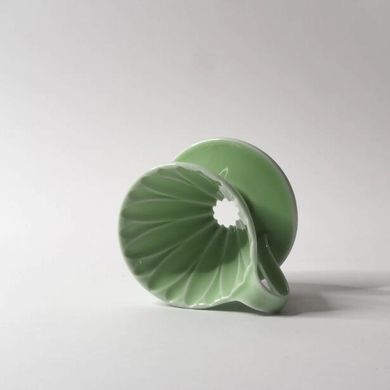 Пуровер CAFEC Arita Ware Flower Dripper Cup1 Green