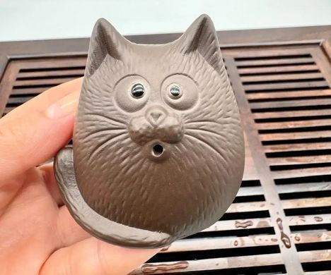 Фигурка для Чайной Церемонии "Кот" исинская глина