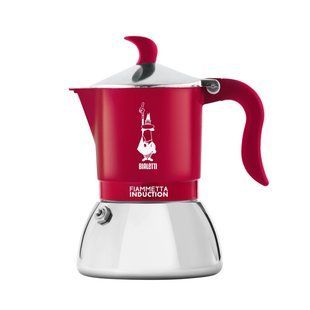 Гейзерная кофеварка Bialetti Fiametta Induction Candyland Red на 4 чашки (150 мл)