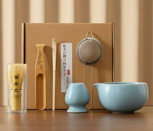 Набор для приготовления матча Aoi You Matcha Set голубой 550 мл