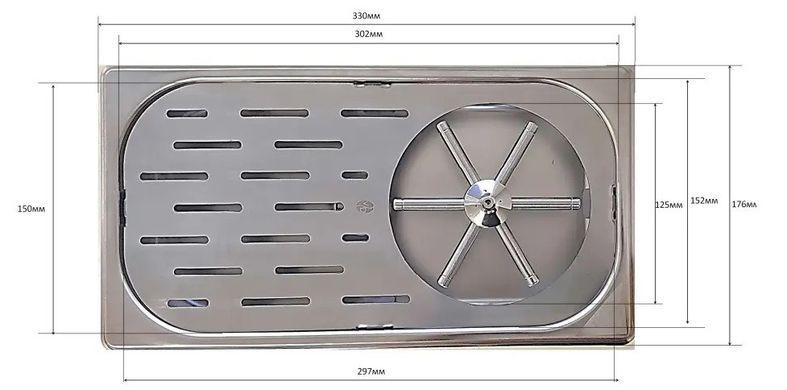 Ринзер барный VD Coffee Middle 32х17 см