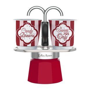 Гейзерная кофеварка Bialetti Candyland Set Mini Express на 2 чашки (90 мл)