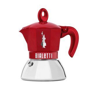 Гейзерна кавоварка Bialetti Moka Exclusive Induction Red на 2 чашки (100 мл)
