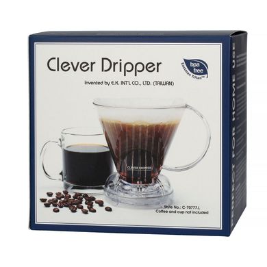 Пуровер Clever Dripper L пластиковый серый