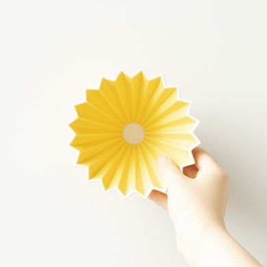 Пуровер воронка порцелянова ORIGAMI dripper M Yellow